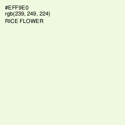 #EFF9E0 - Rice Flower Color Image